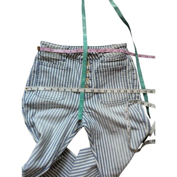 Anthropologie Pilcro and the letterpress high rise timeless railroad striped ank - Picture 4 of 10